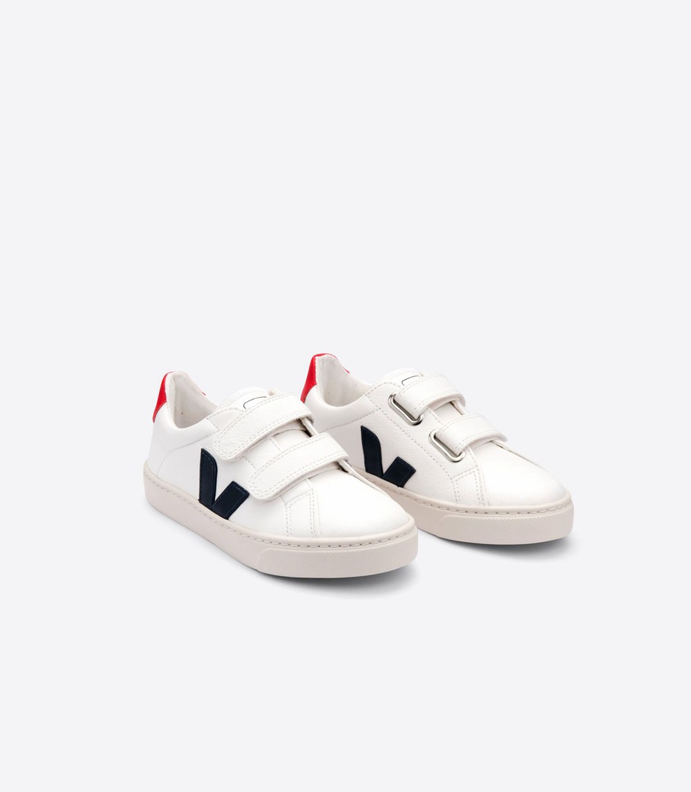 Veja Trainers Kids White - Esplar Velcro Chromefree - DQGY-57216